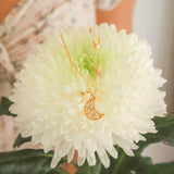 Flora Flower Moon Pendant Necklace | 18k Gold Plated