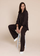 CIRCE soft blazer, chocolate