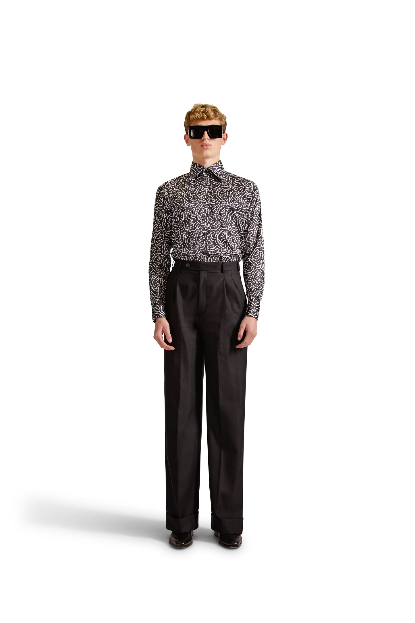 Tailored Fit Monogram Shirt