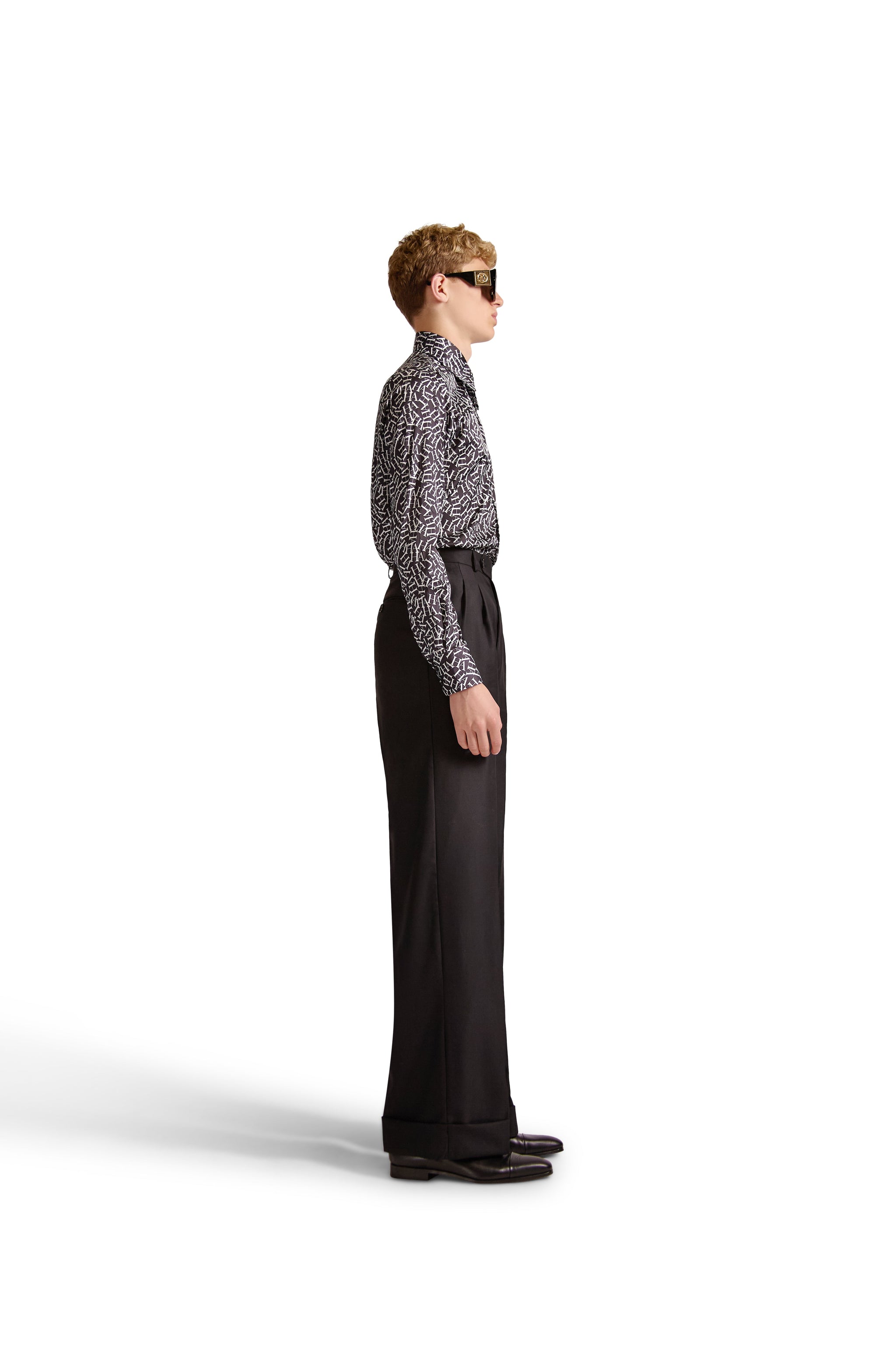 Tailored Fit Monogram Shirt
