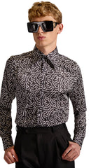 Tailored Fit Monogram Shirt