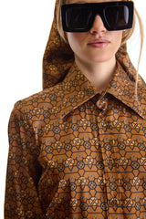 Tailored Fit Monogram Print Shirt