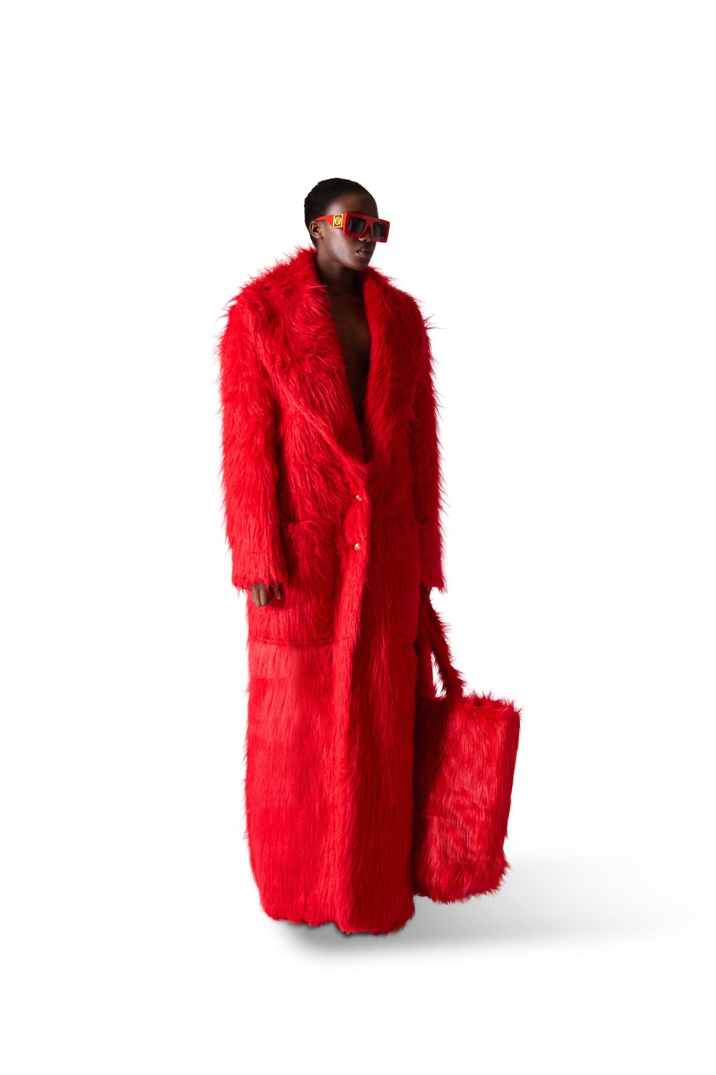 Large Faux Fur Bag