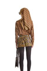 Tailored Fit Monogram Print Shirt