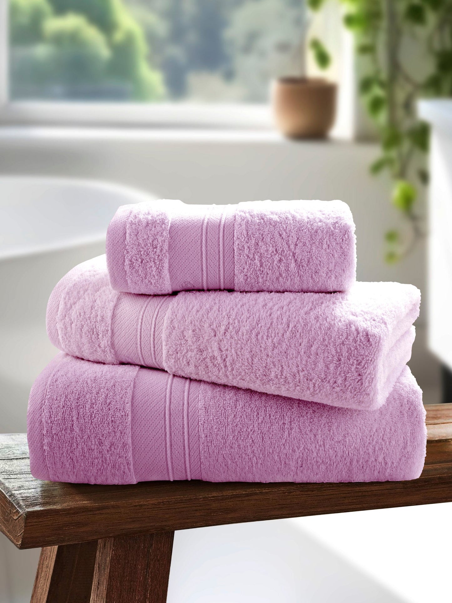 Super Soft Pure Cotton Towel in Lavender Fog