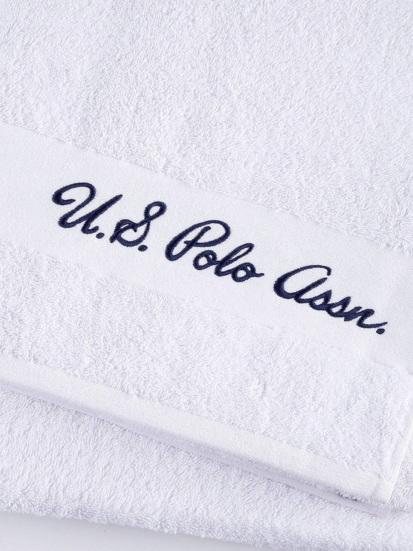 Pure Cotton Horse Crest Towel in Bright White