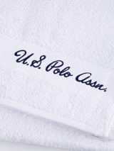 Pure Cotton Horse Crest Towel in Bright White