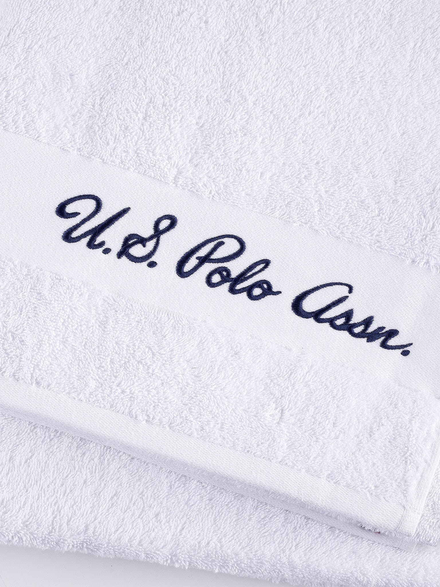 Pure Cotton Horse Crest Towel in Bright White