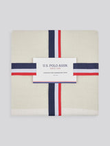 Tonal Herringbone Boxed Throw Vapor Blue