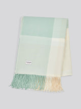 Luxurious Soft Check Boxed Throw in Harbour Grey