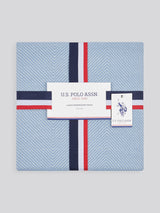 Luxury Herringbone Throw in Troposphere
