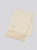 Luxury Herringbone Throw in Eggnog