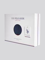 Luxurious Soft Handle Twill Boxed Throw in Navy Iris