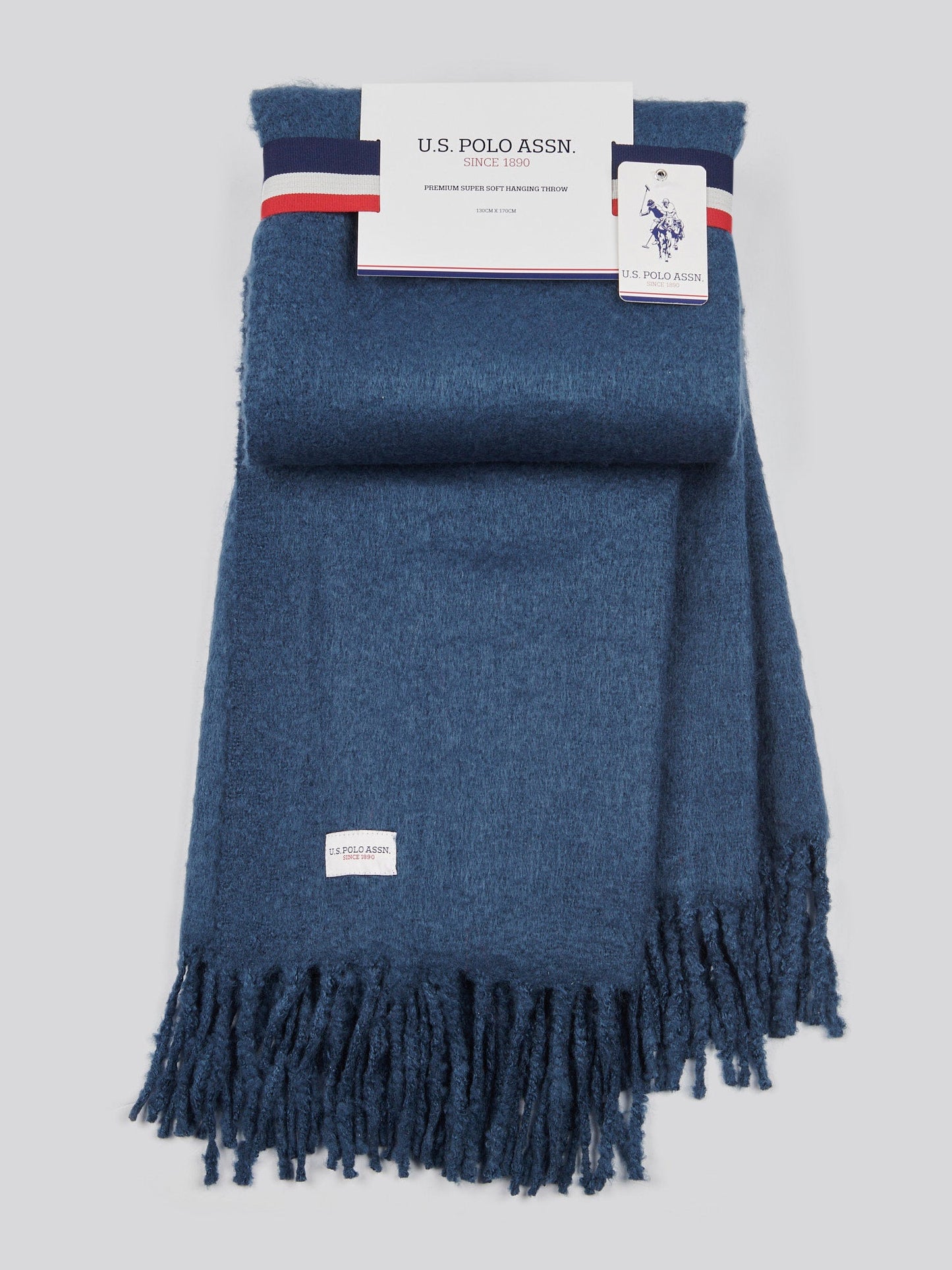 Premium Super Soft Hanging Throw Navy Iris