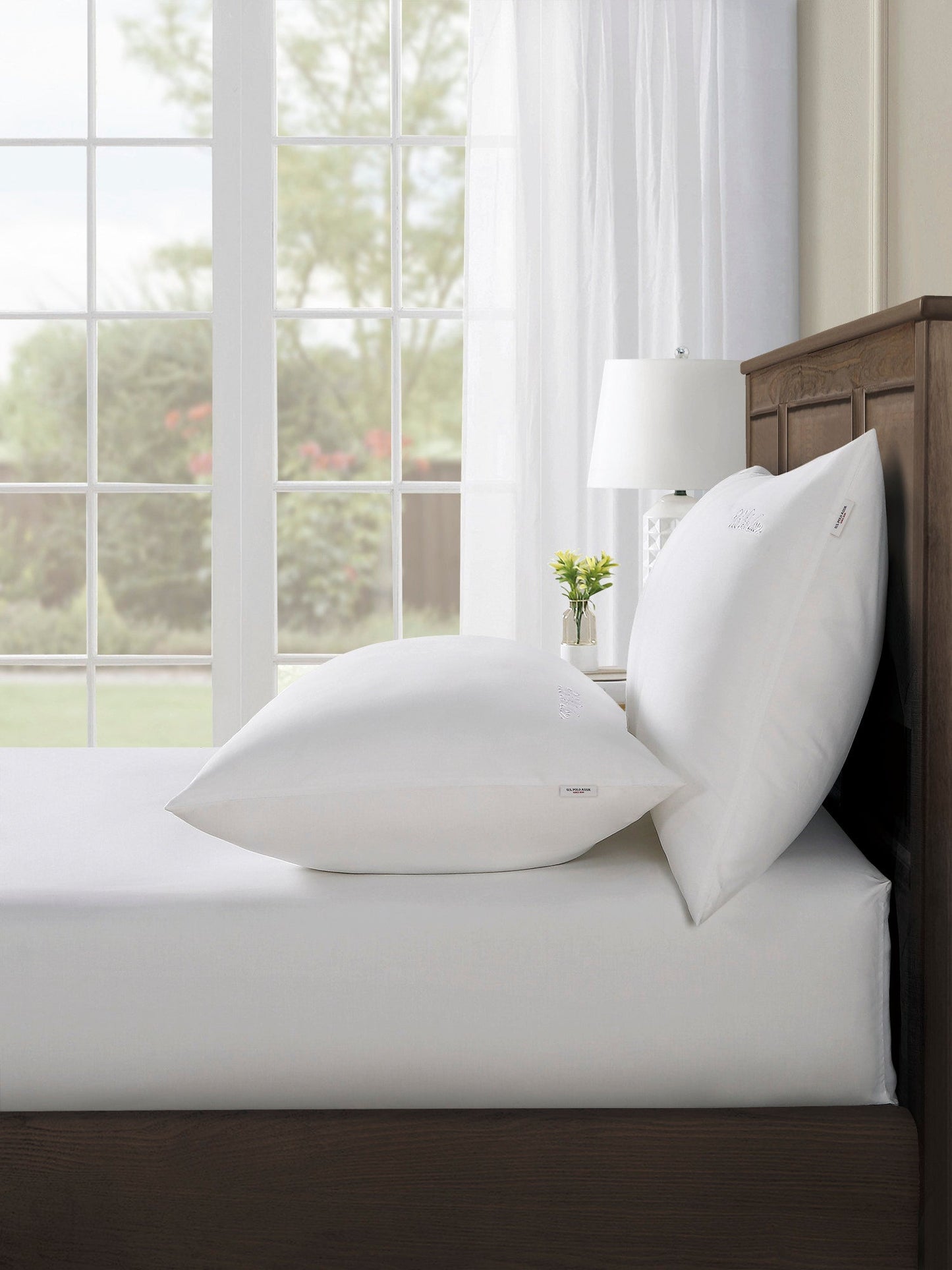 Pure Cotton Sheet & Pillowcase Set in Bright White