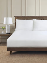 Pure Cotton Sheet & Pillowcase Set in Bright White