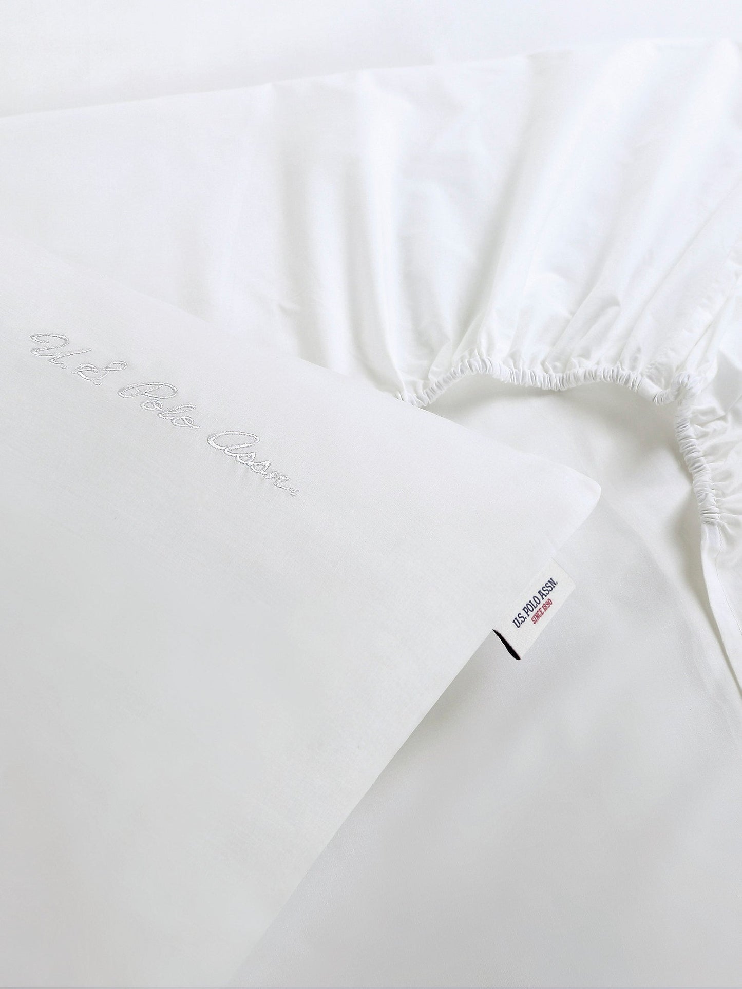 Pure Cotton Sheet & Pillowcase Set in Bright White