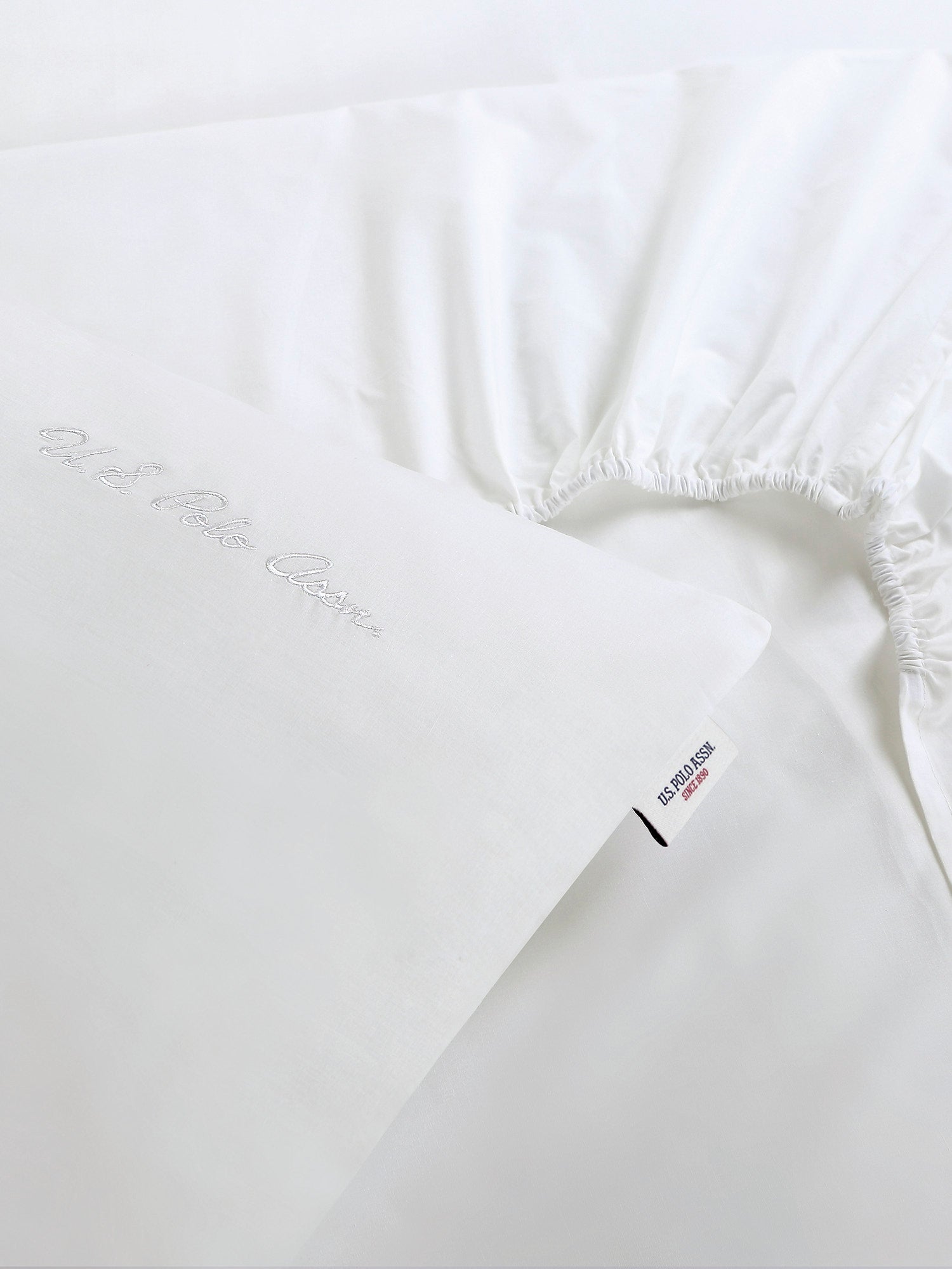 Pure Cotton Sheet & Pillowcase Set in Bright White