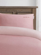 Pure Cotton Chambray Duvet Set Haute Red