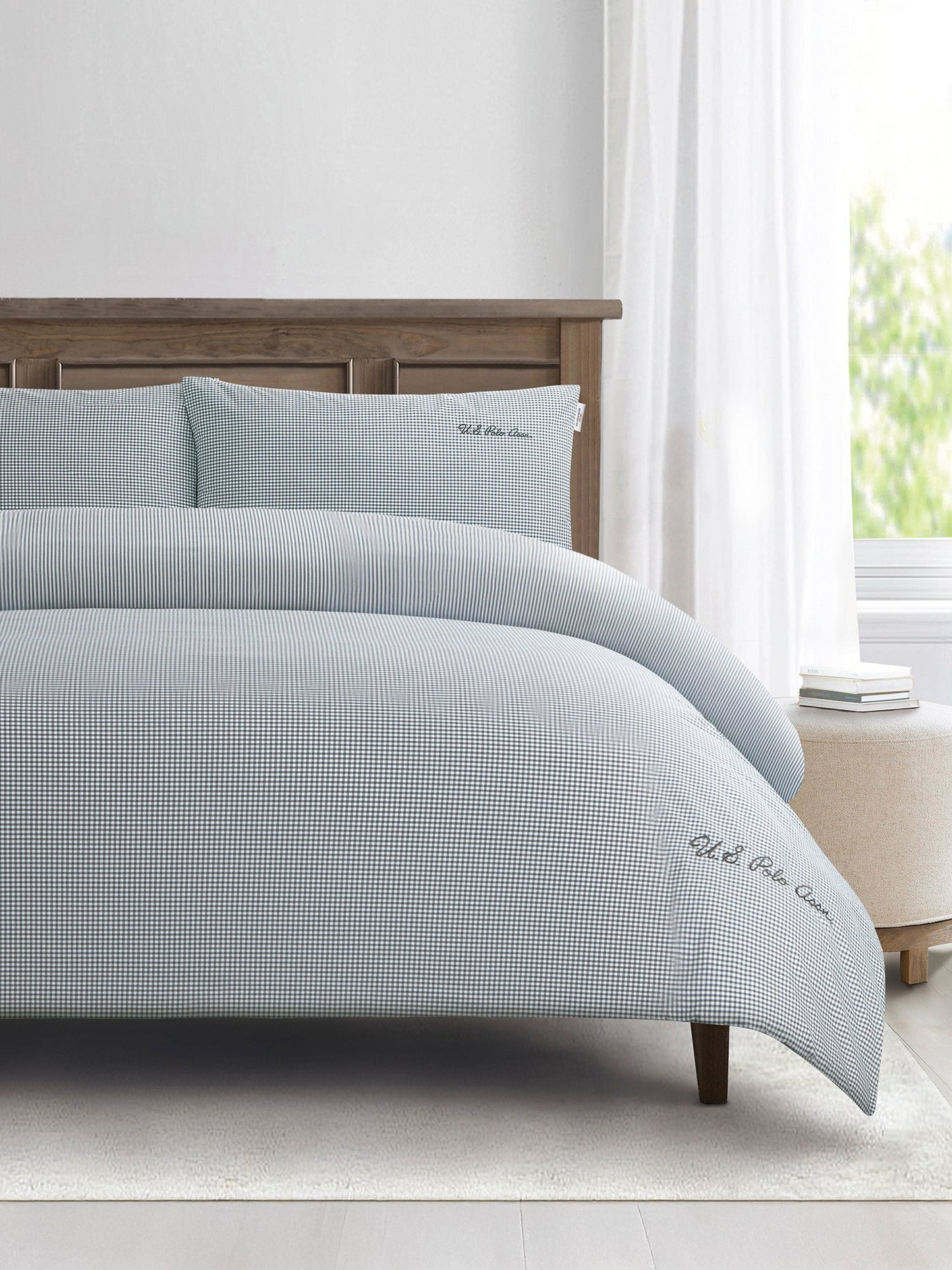 Pure Cotton Check Duvet Set Tornado