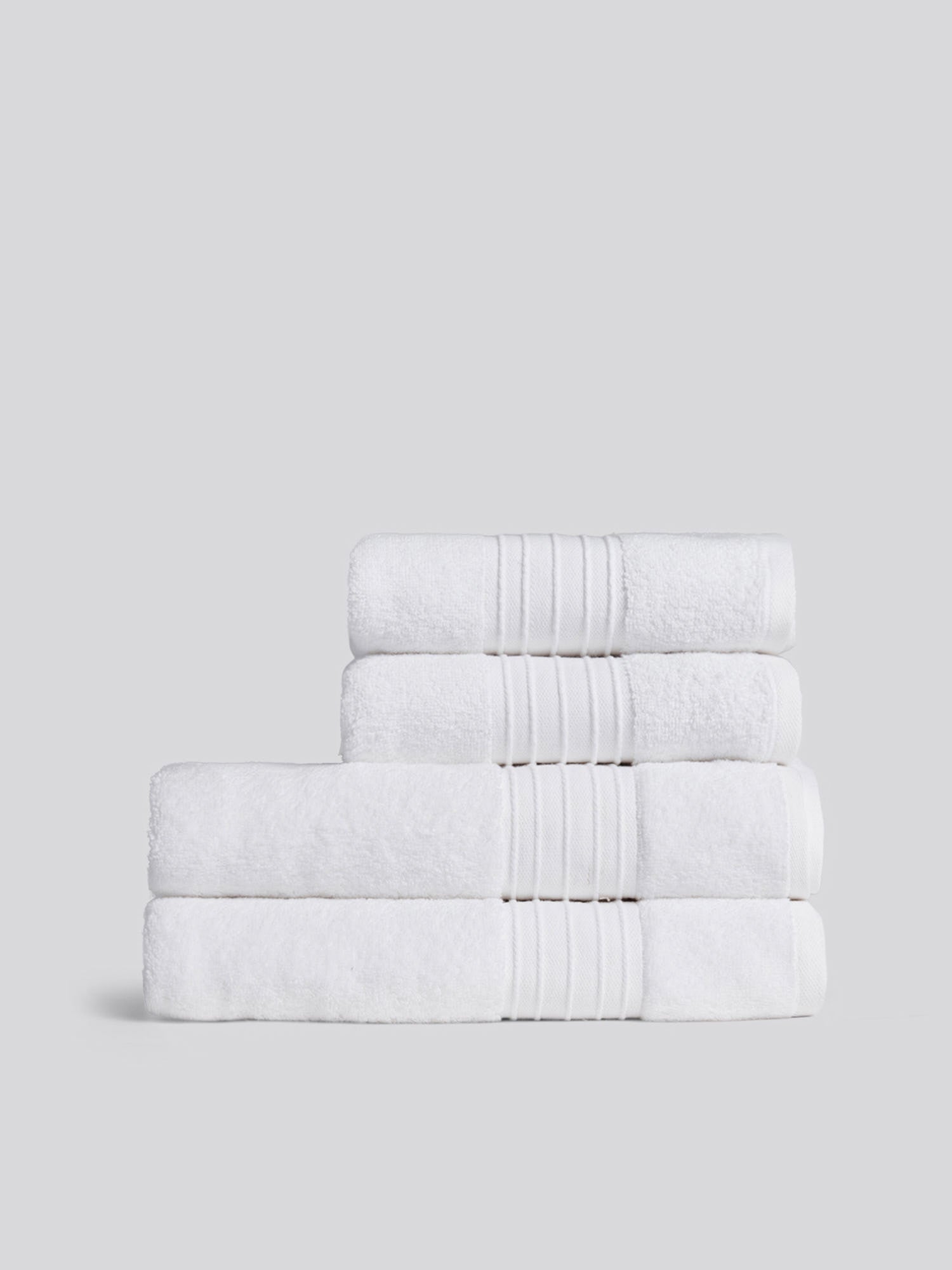 Pure Cotton Zero Twist Towel Bright White