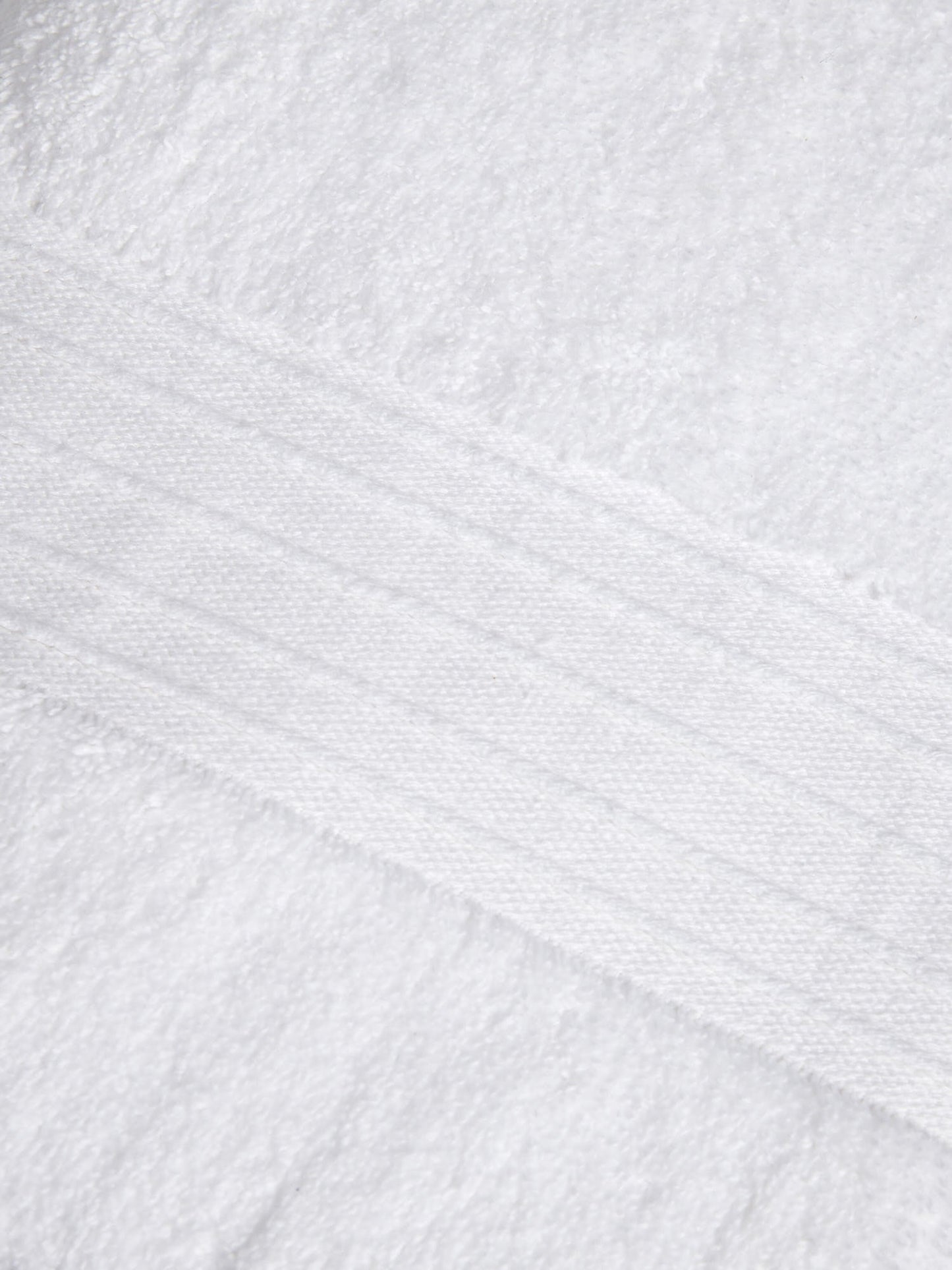 Pure Cotton Zero Twist Towel Bright White
