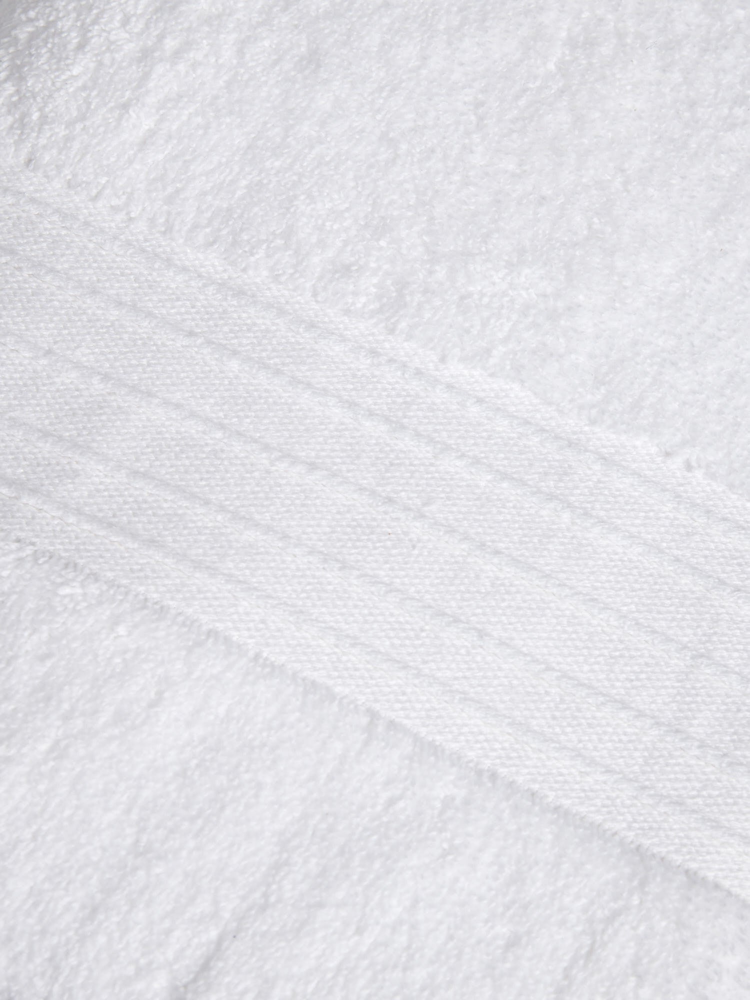 Pure Cotton Zero Twist Towel Bright White