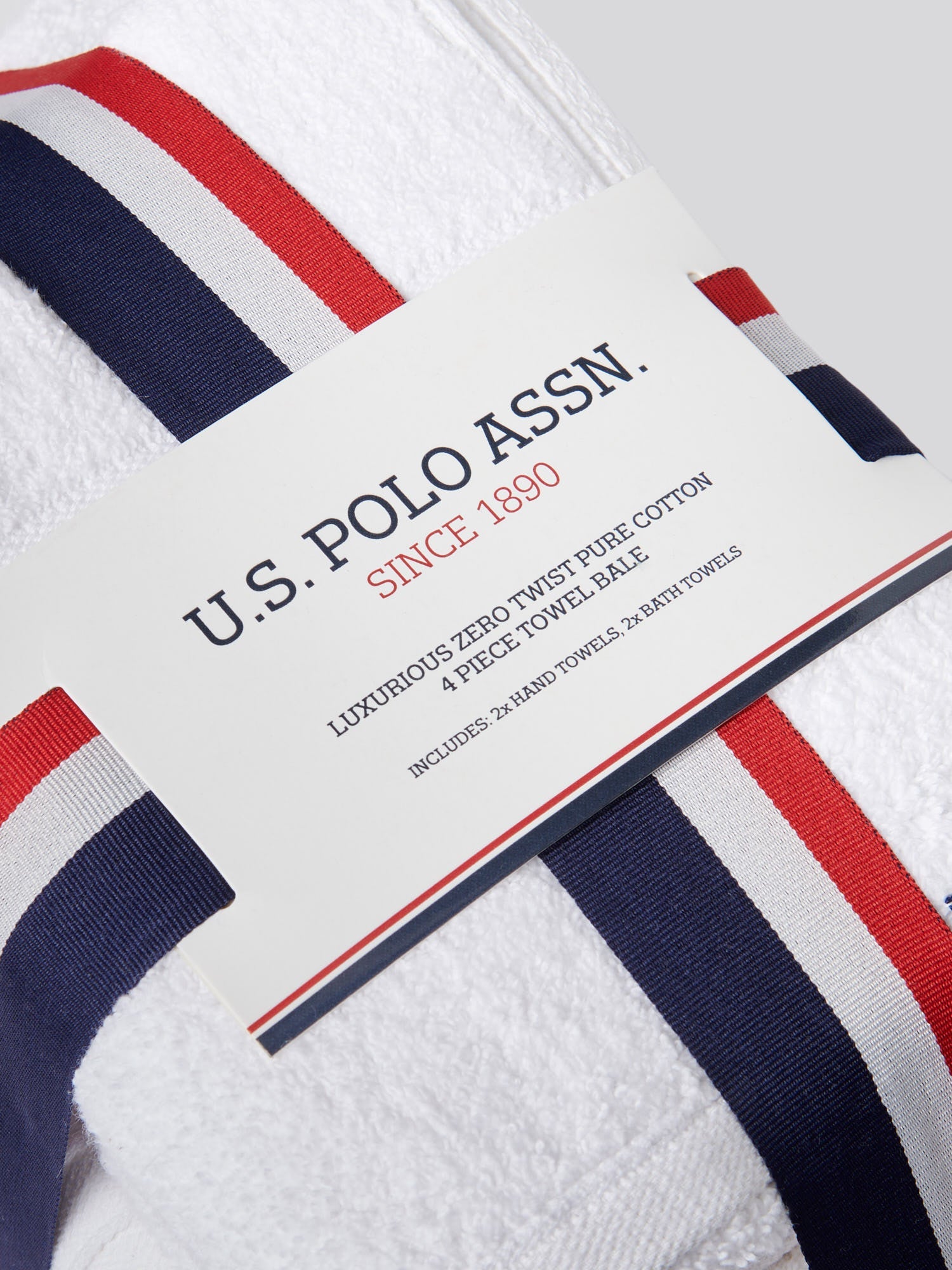 Pure Cotton Zero Twist Towel Bright White