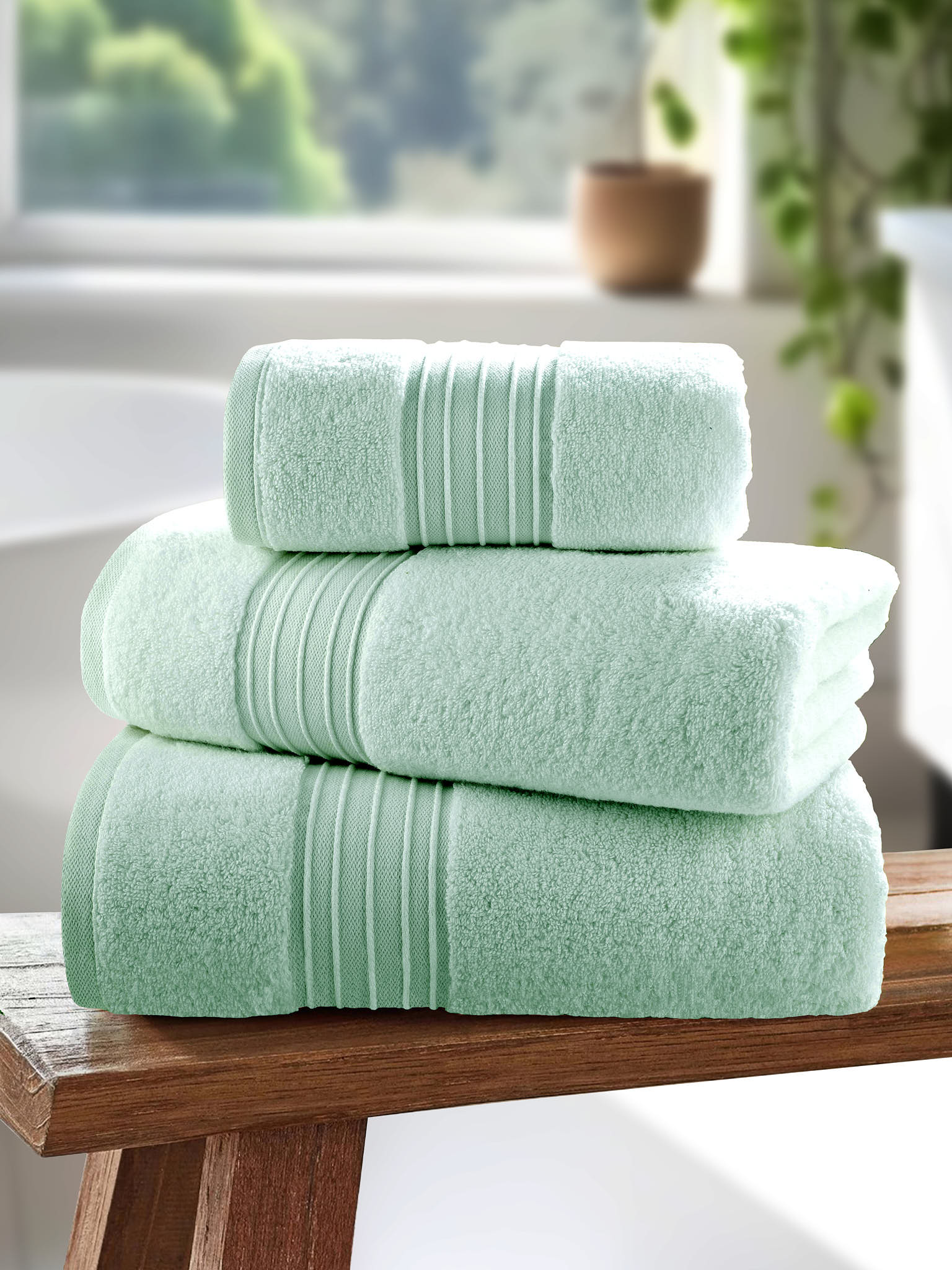 Pure Cotton Zero Twist Towel Harbour Grey