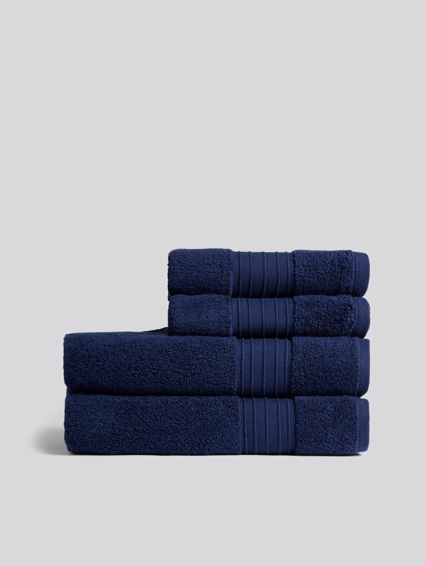Pure Cotton Zero Twist Towel Navy Iris