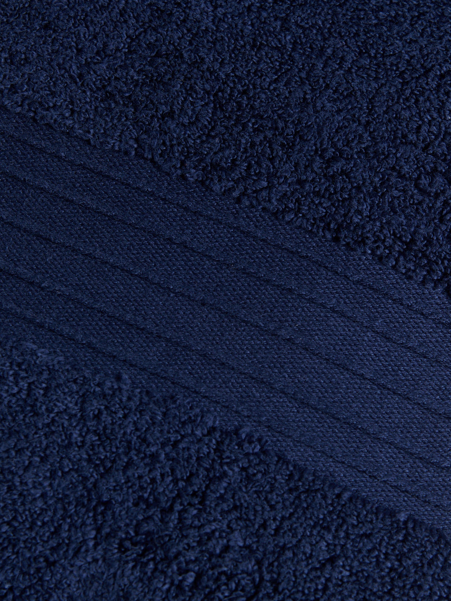 Pure Cotton Zero Twist Towel Navy Iris