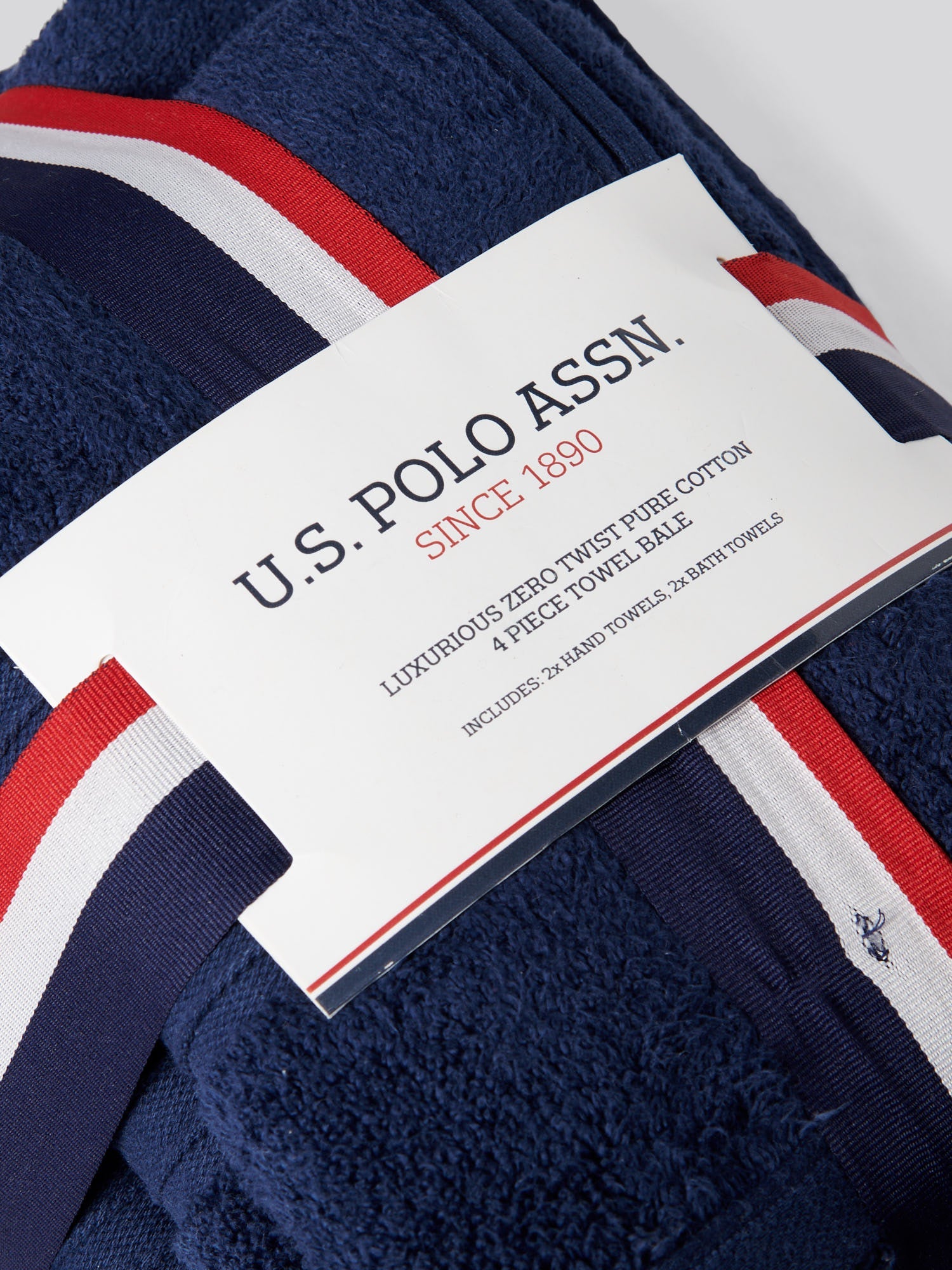 Pure Cotton Zero Twist Towel Navy Iris
