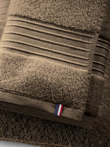 Pure Cotton Zero Twist Towel Taupe Grey