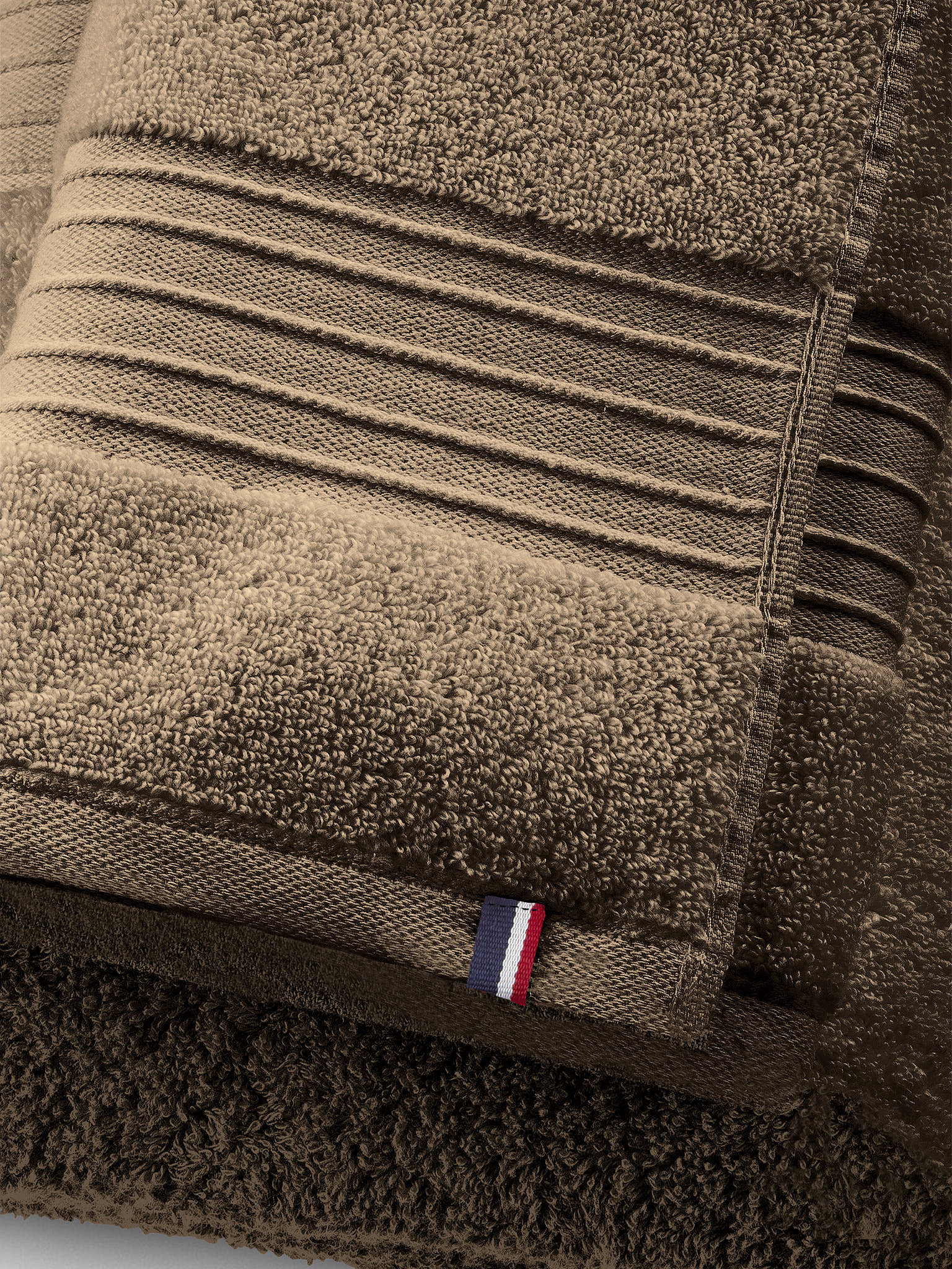 Pure Cotton Zero Twist Towel Taupe Grey