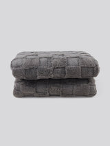 Premium Plush Jacquard Throw in Tornado