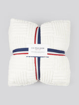 Premium Terrazzo Jacquard 2-Cushion Set in Bright White