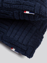 Premium Terrazzo Jacquard 2-Cushion Set in Navy Iris