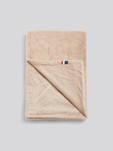 Premium Fur-Style Throw Camel