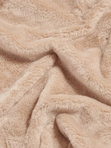 Premium Fur-Style Throw Camel
