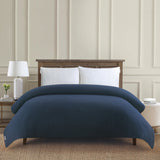 Channel Row Quilted Bedspread Navy Iris