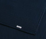 Channel Row Quilted Bedspread Navy Iris