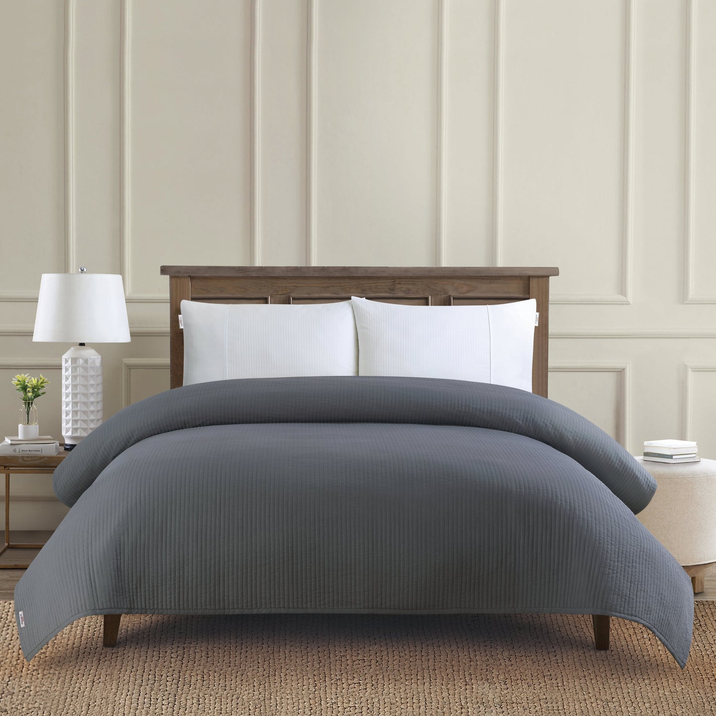 Channel Row Quilted Bedspread Tornado
