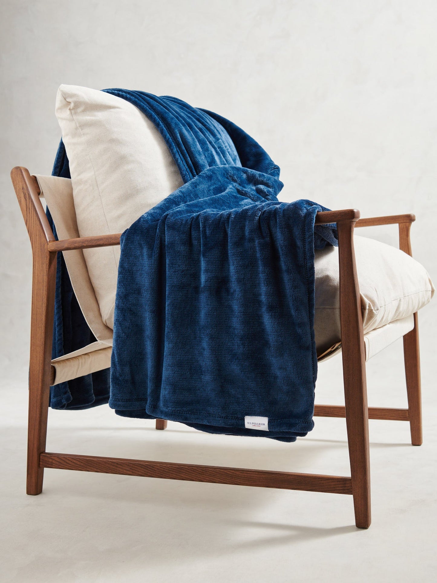 Premium Plush Fleece Throw Ensign Blue