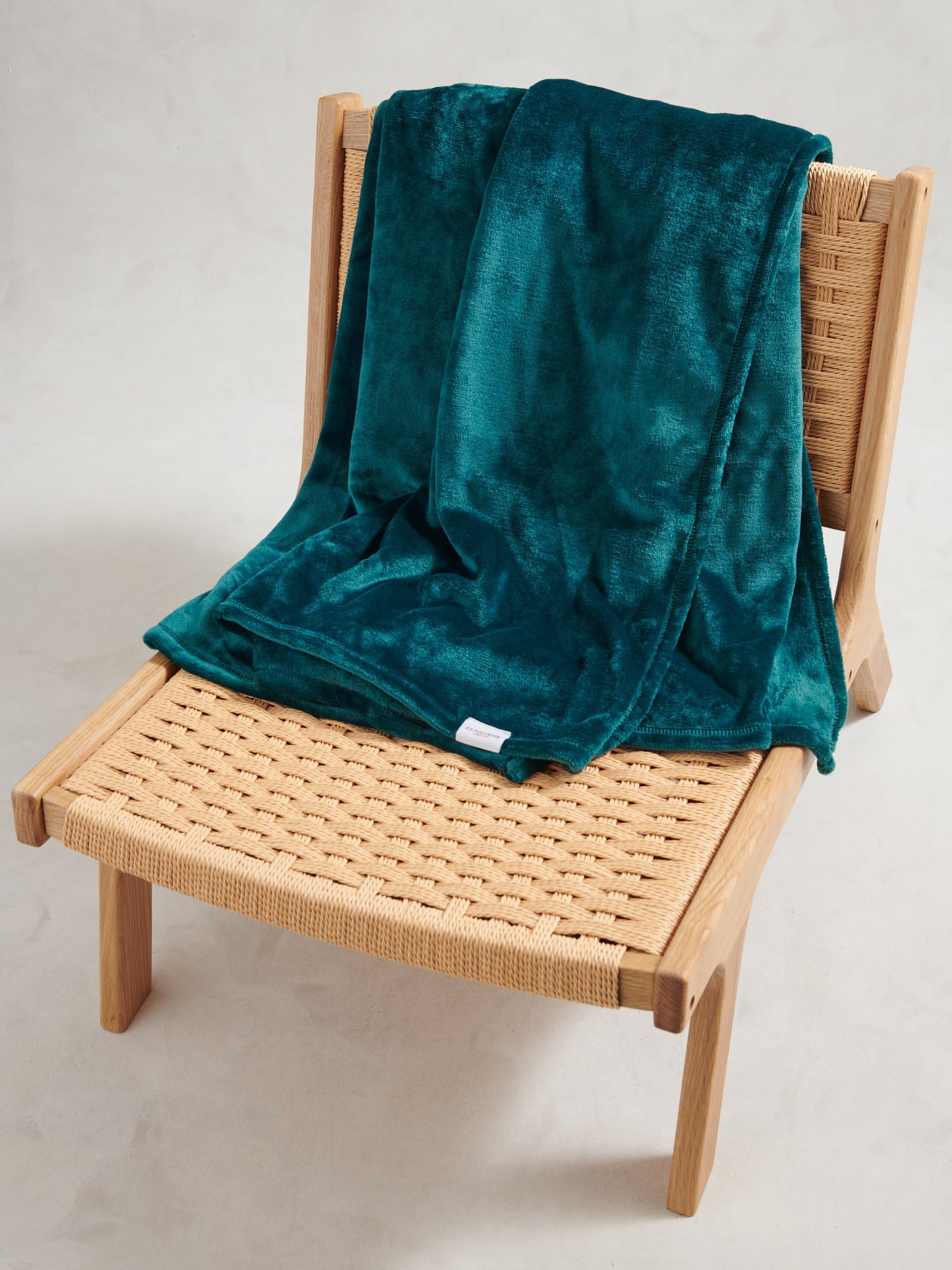 Premium Plush Fleece Throw Teal Green