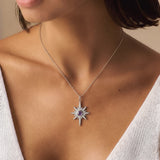 Heidi North Star Birthstone Necklace | 925 Sterling Silver
