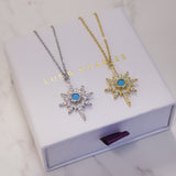 Heidi North Star Birthstone Necklace | 925 Sterling Silver