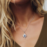 Heidi North Star Birthstone Necklace | 925 Sterling Silver