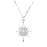 Heidi North Star Birthstone Necklace | 925 Sterling Silver