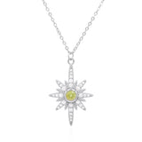 Heidi North Star Birthstone Necklace | 925 Sterling Silver