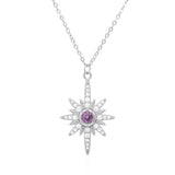 Heidi North Star Birthstone Necklace | 925 Sterling Silver